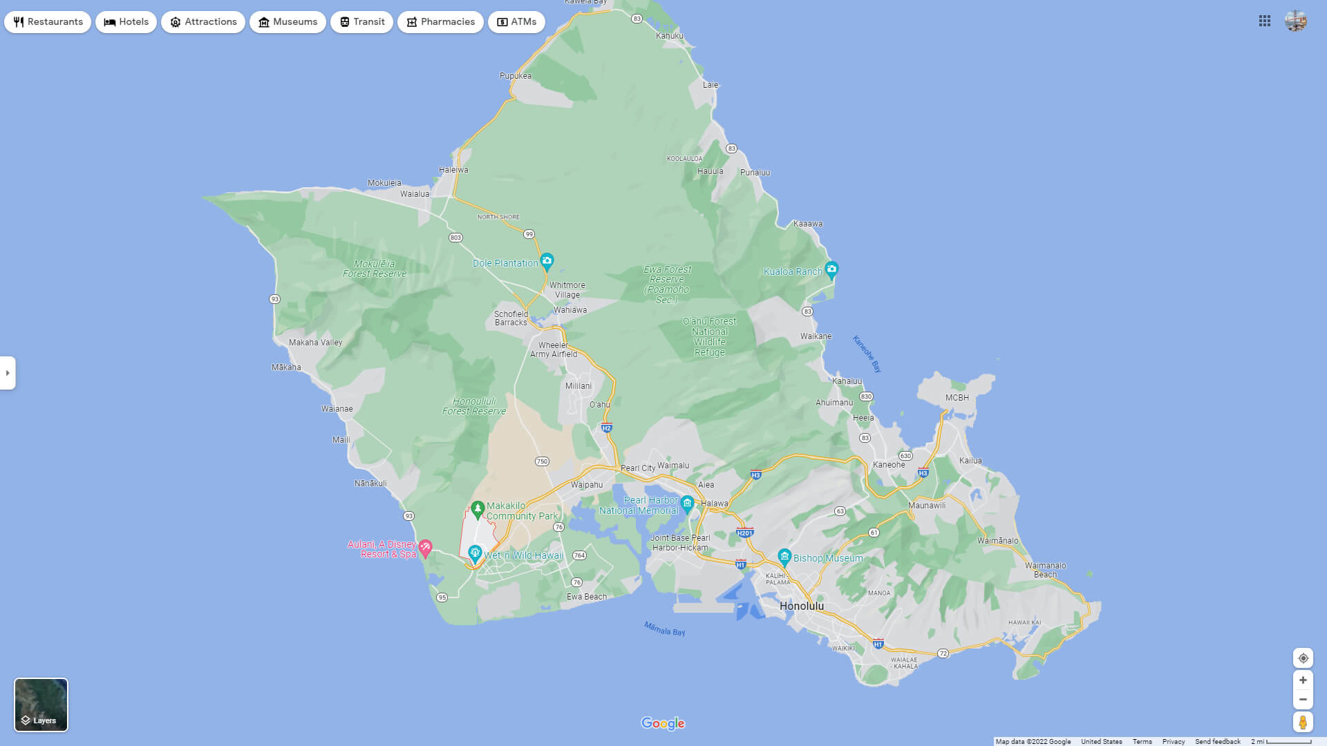 Makakilo Map Hawaii